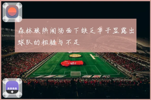 森林狼热闹场面下缺乏华子显露出球队的粗糙与不足